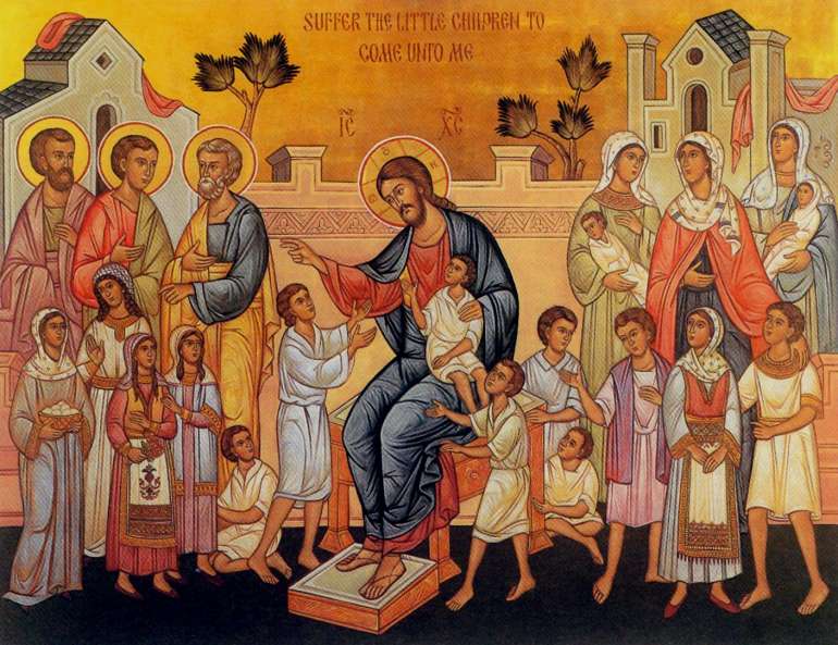 jesus with children_82.55cm x 61.27cm